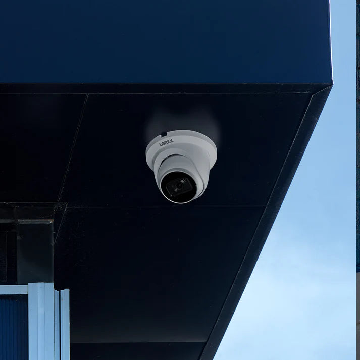 Lorex 4K IP Wired Dome Security Camera with Listen-in Audio and Real-Time 30FPS Recording